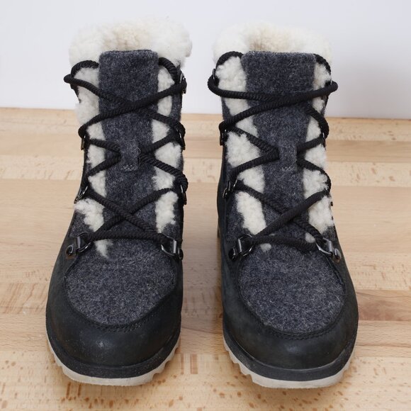 Sorel Sneak Chic Alpine Holiday Shearling Waterproof Cold-Weather Boots 5.5 - Picture 5 of 11